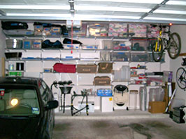 Center view of a working garage